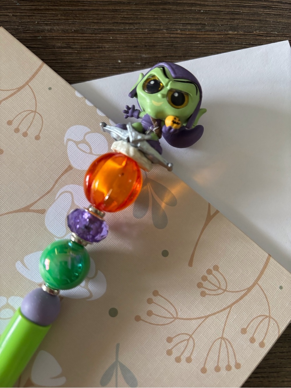 Marvel Doorables: Spider-man: Green Goblin handmade beaded pen